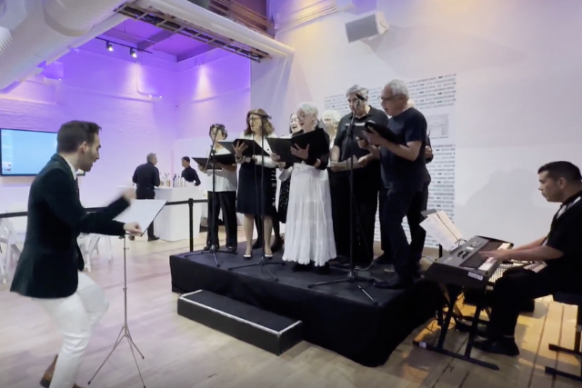 Older Adult Chorus at the Whitney Museum on April 2
