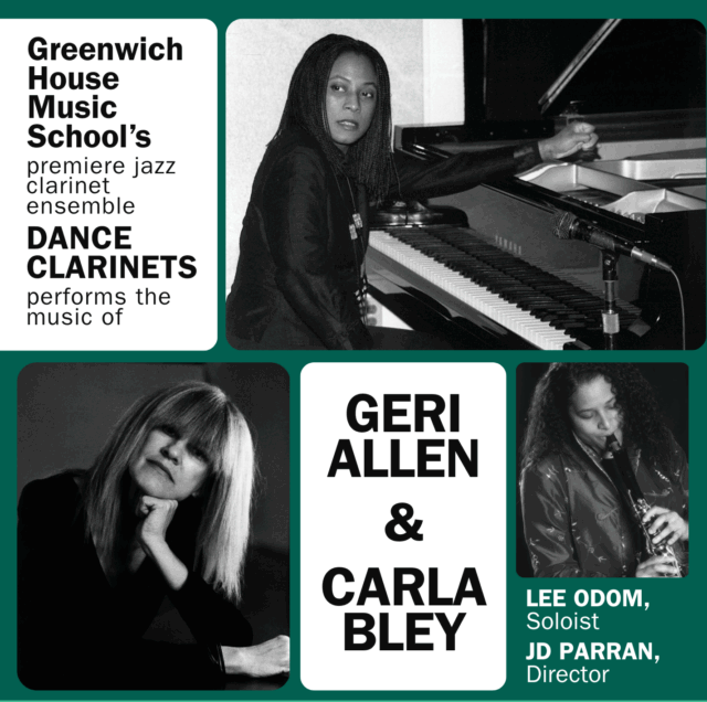 Dance Clarinets perform the music of Geri Allen and Carla Bley